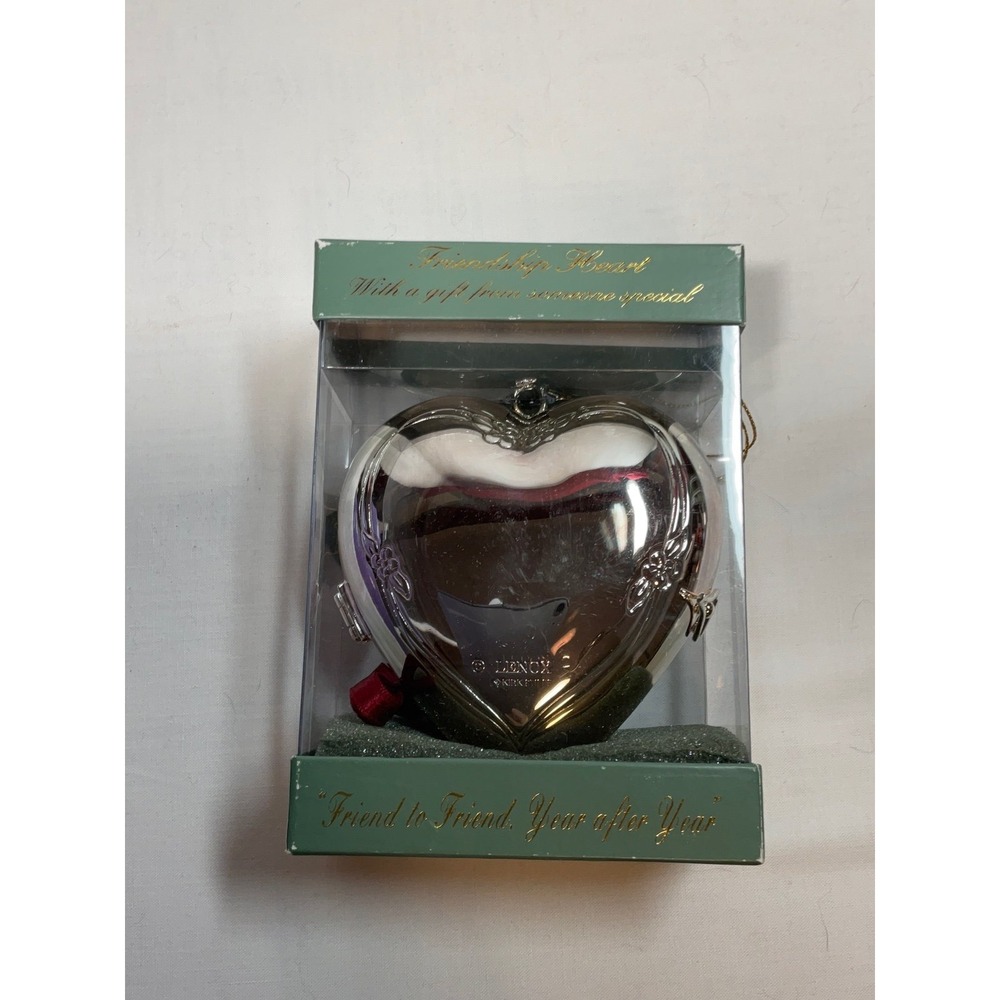 Lenox‎ silver plated friendship heart trinket box - Picture 2 of 6
